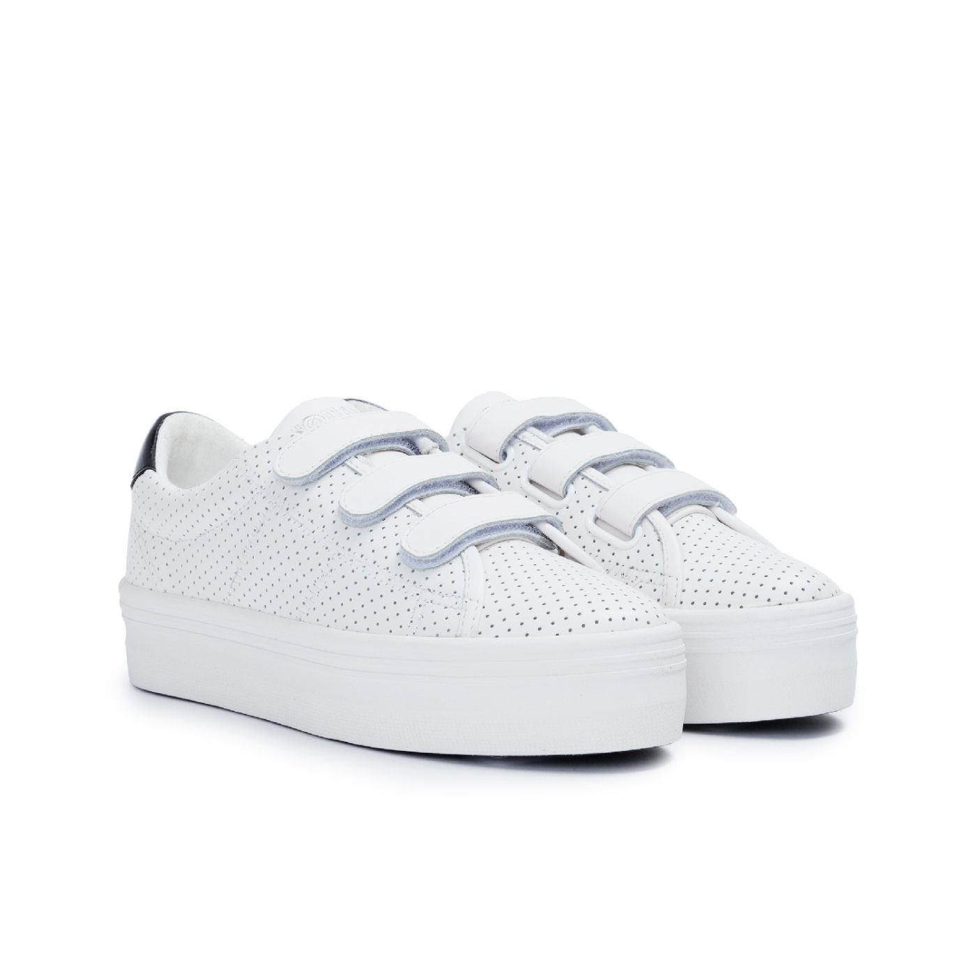 Sneakers Plateforme Plato M Straps - Punch Nappa - White Fox White