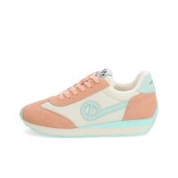 Autre image de CITY RUN JOGGER W - KNIT/SUEDE - BLANC CASSE/MELON