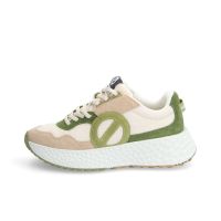 Autre image de CARTER JOGGER W - SUEDE/KNIT/SUED - BEIGE/BLANC CASSE/VERT