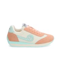 Autre image de CITY RUN JOGGER W - KNIT/SUEDE - BLANC CASSE/MELON