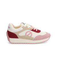 Autre image de PUNKY JOGGER W - KNIT/SUEDE/SUED - BLANC CASSE/ROSE/ROUGE